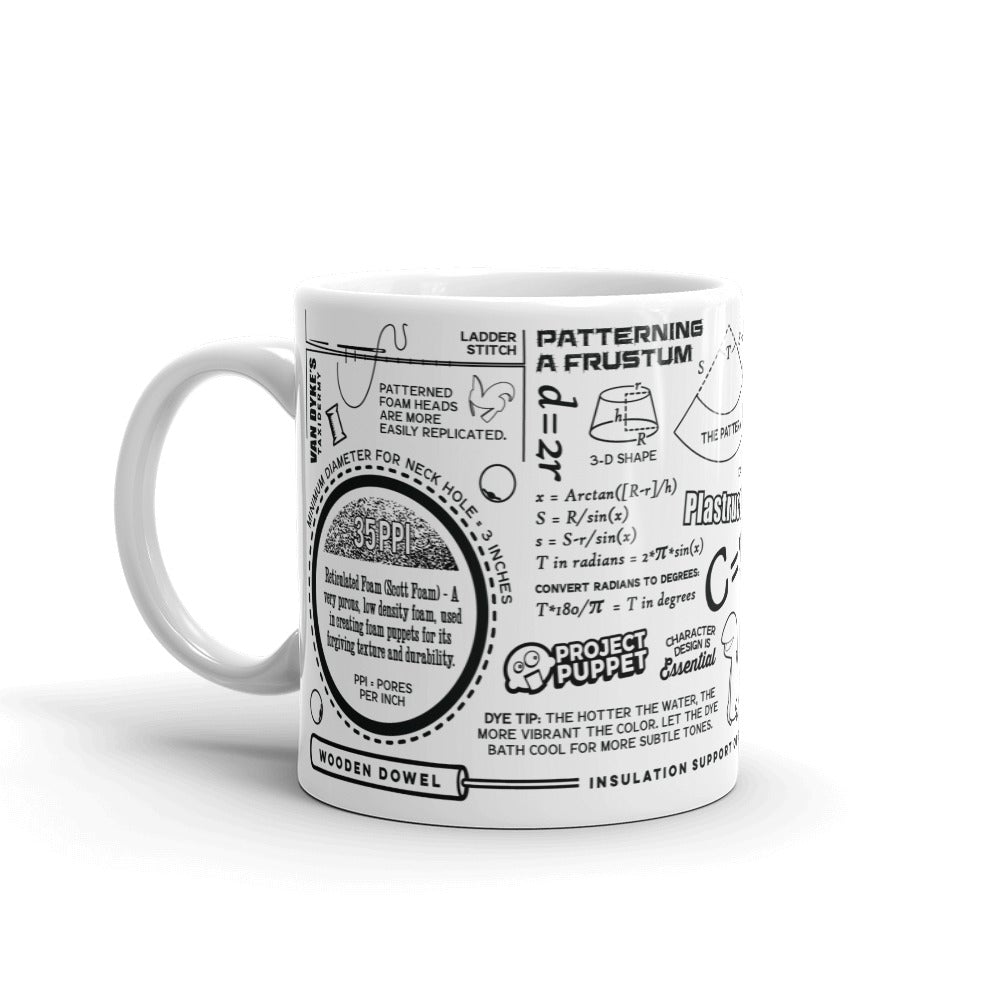 Puppet Builder's Cheat Mug - Project Puppet